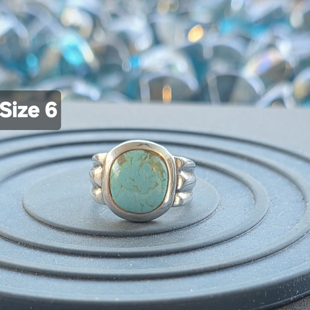 Sterling Silver Ring with Turquoise Stone